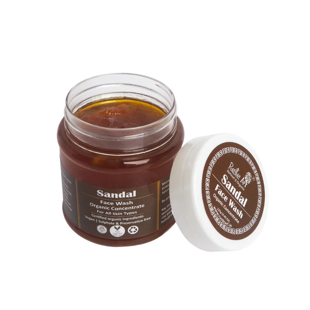Face Wash | Organic Sandal Face Wash - Rustic Art - 125gm