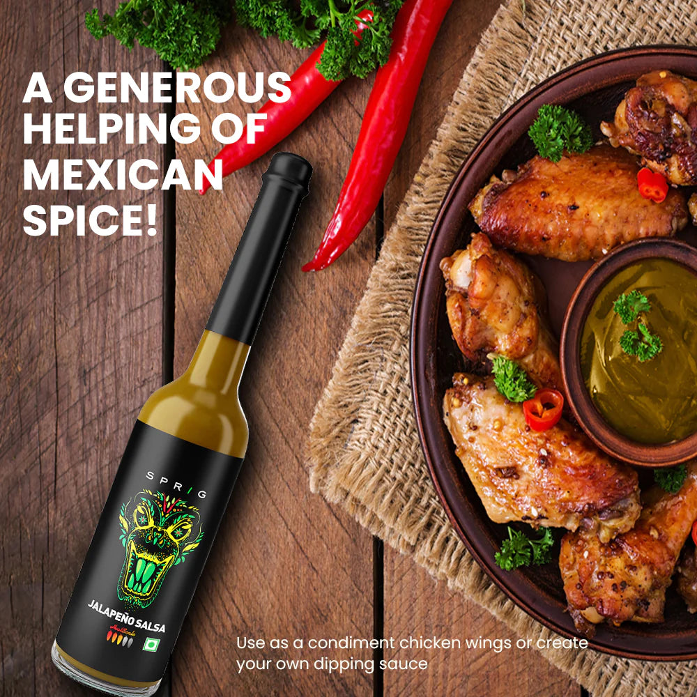 Sauce | Jalapeno Salsa Sauce (Made From Jalapeno Peppers) - Sprig - 110gm