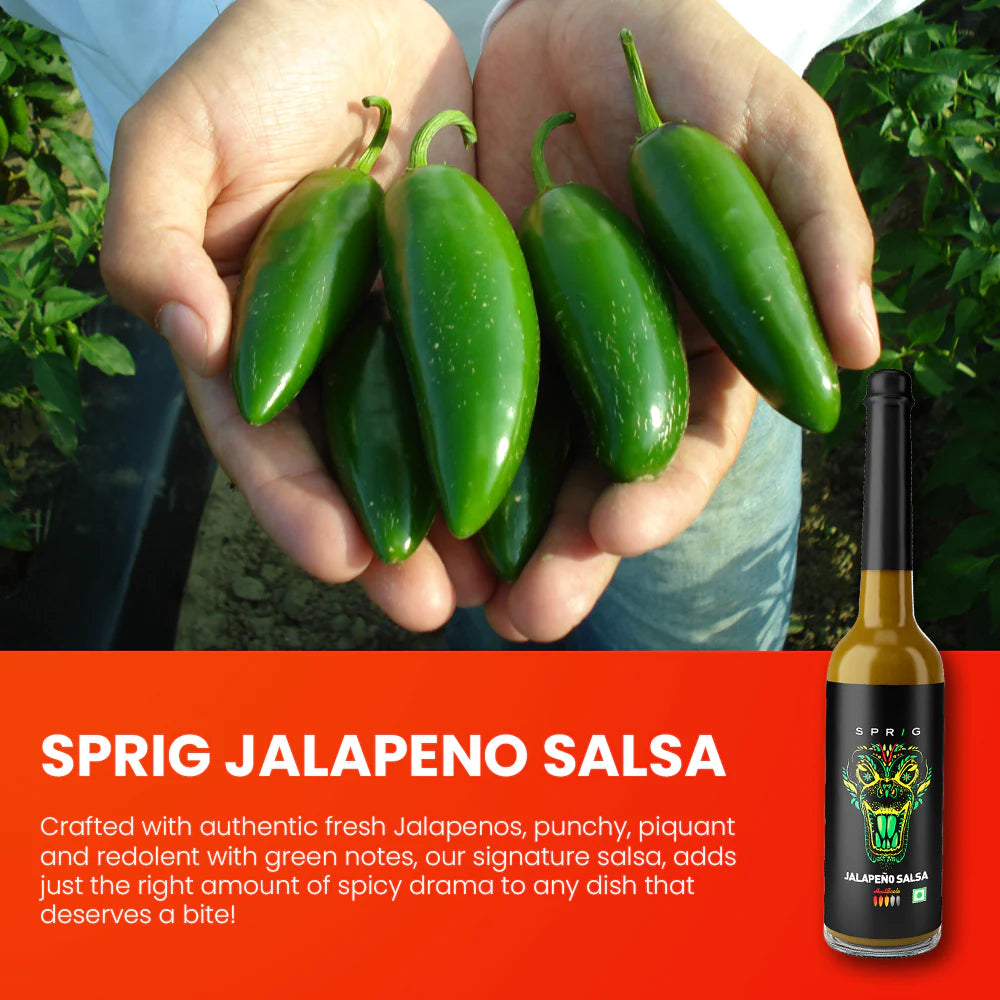 Sauce | Jalapeno Salsa Sauce (Made From Jalapeno Peppers) - Sprig - 110gm