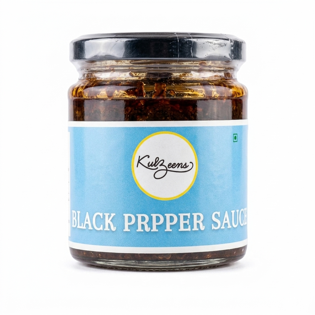 Sauce | Black Pepper Sauce- Gluten Free - Sugar Free, Chemical free, No Added Sugar - Kuizeens - 150gm