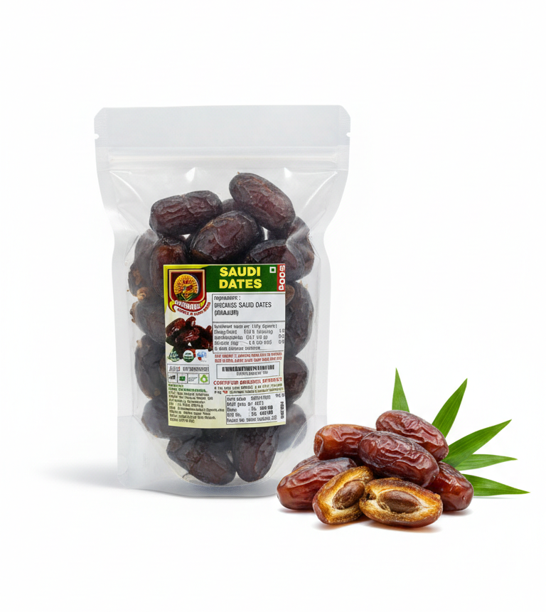 Dates | Saudi Dates-Dry Fruit-Sweet & Packed With Energy- Baba Fresh - 500gm