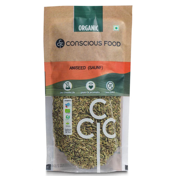 Aniseed/ Sweet Fennel (Saunf) - Conscious Food - 100gm