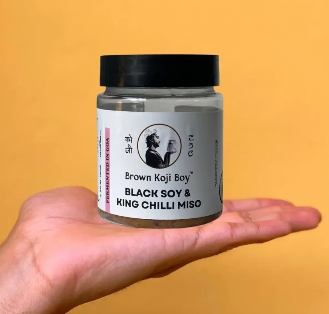 Black Soy King Chilli Miso - Fermented - Brown Koji Boy - 200gm