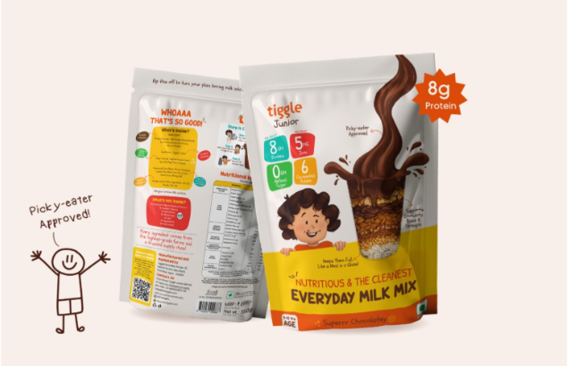 Chocolate Powder | Everyday Milk Mix - Superrr Chocolatey -No Preservatives, No Refined Sugar, No Synthetic Vitamins - Tiggle 350gm