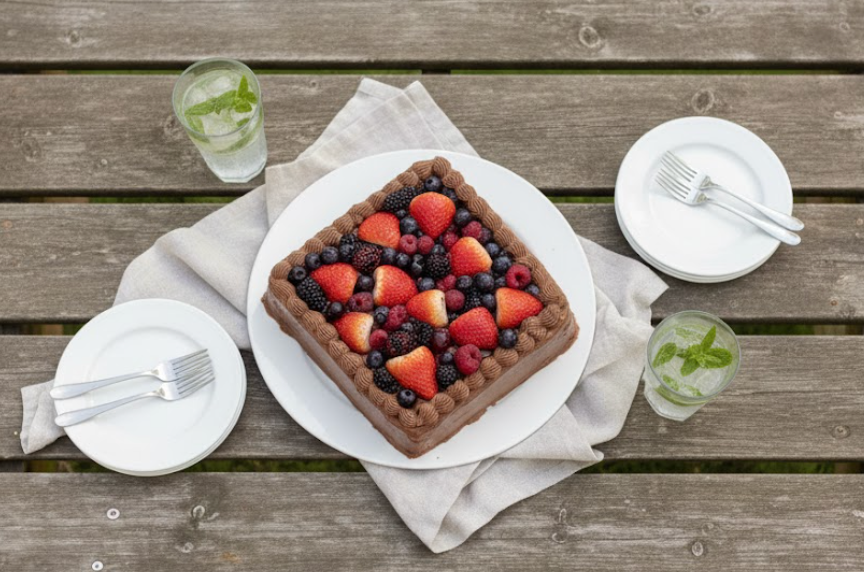 Rich Berry Cake - Vegan, Gluten Free & Refined Sugar Free