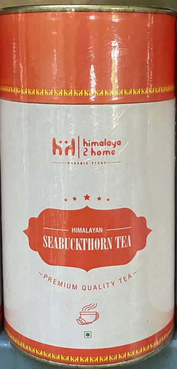 Tea | Seabuckthorn Tea - (Blend Of Organic Black Orthodox Tea (Golden Tip) & Seabuckthorn Leaves) - Harmful Chemicals & Pesticides Free - Himalaya 2 Home - 100gm