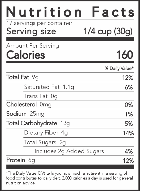 Seedy Seatmate Granola Jars - Vegan, Gluten Free & Zero Processed Sugar - The Nibble Box - 500gm