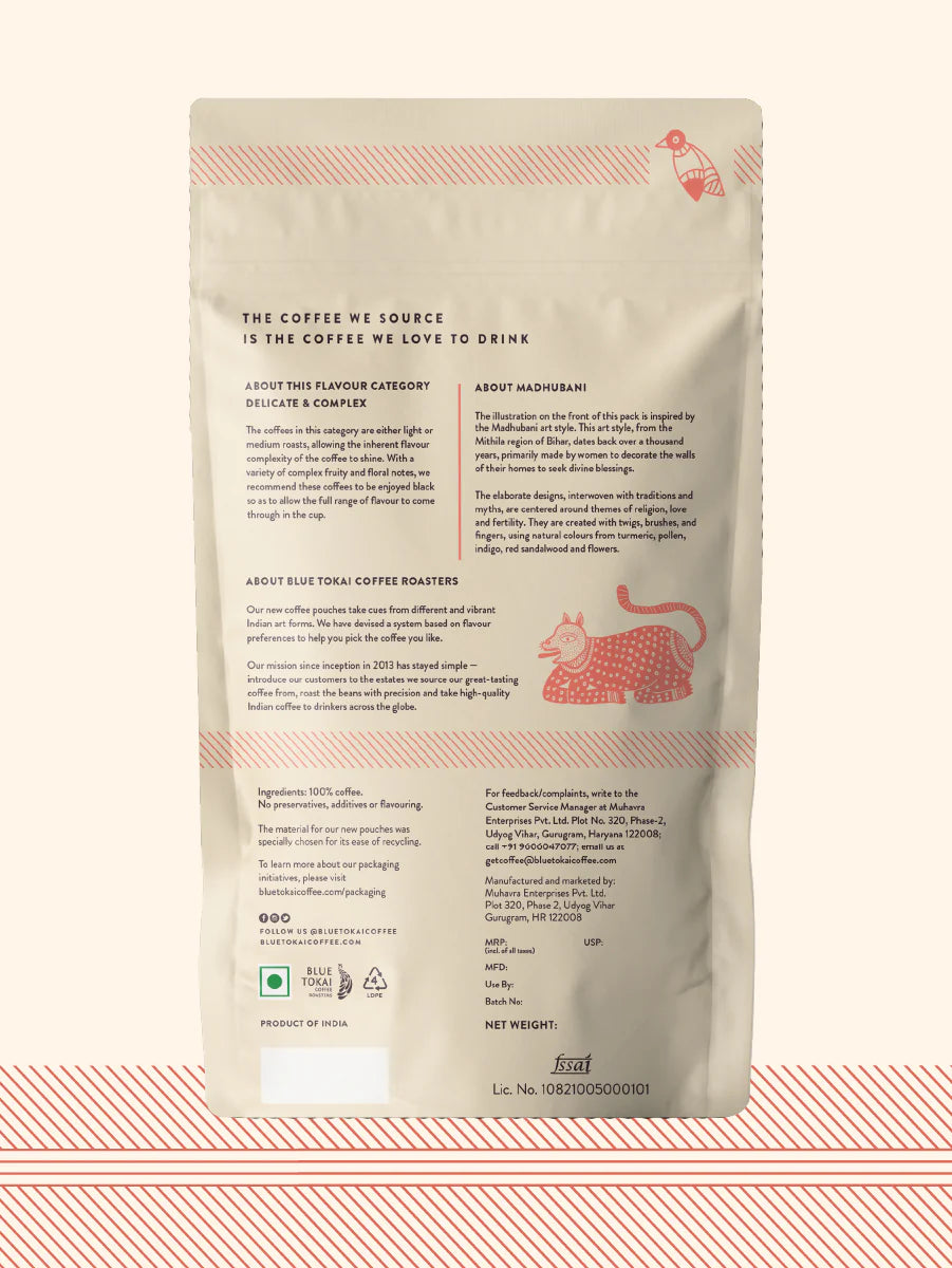 Coffee | Kerehaklu Estate – Medium Roasted (Coffee Filter) - Organic - Blue Tokai – 250gm