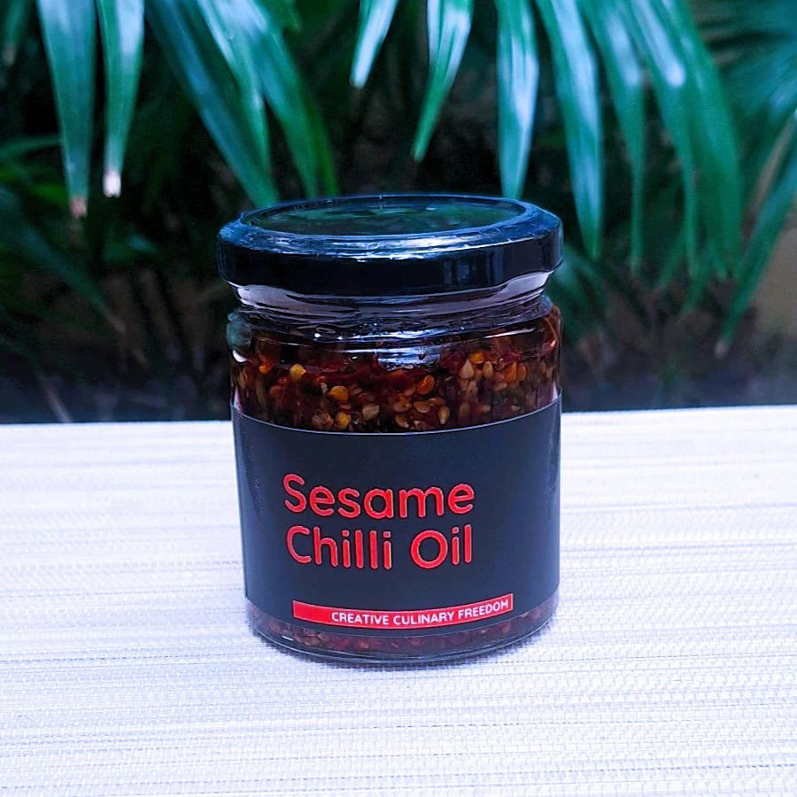 Chilli Oil | Sesame Chilli Oil - No Added Flavors, Colors, Thickener & No Emulsifiers And Stabilisers – CHEF ZEHN – 200gm