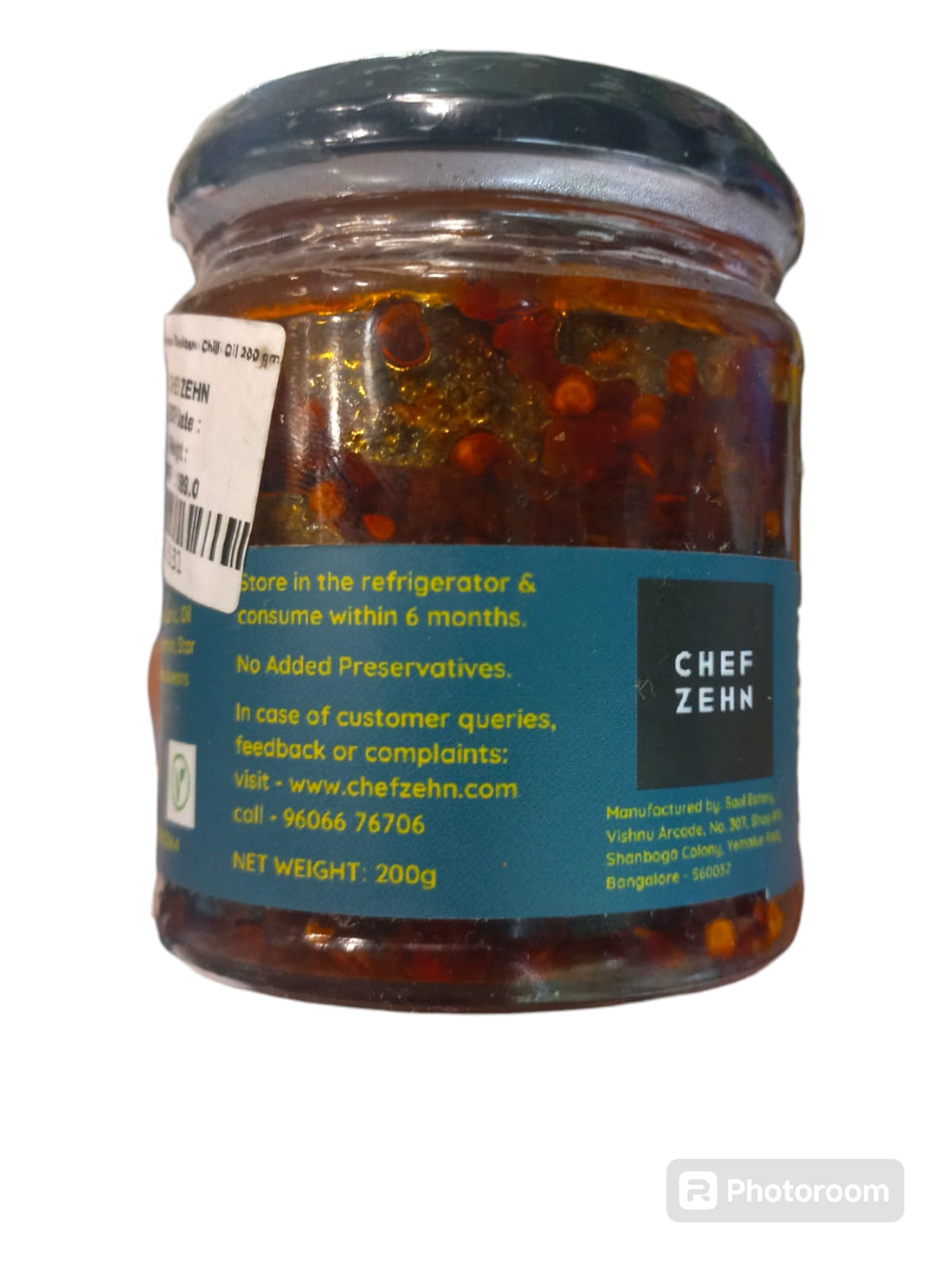 Chilli Oil | Sichuan Blackbean Chilli Oil - Cold Pressed Oil – Vegan, No Added Flavors, Colors, Thickener & No Emulsifiers And Stabilisers - CHEF ZEHN – 200gm