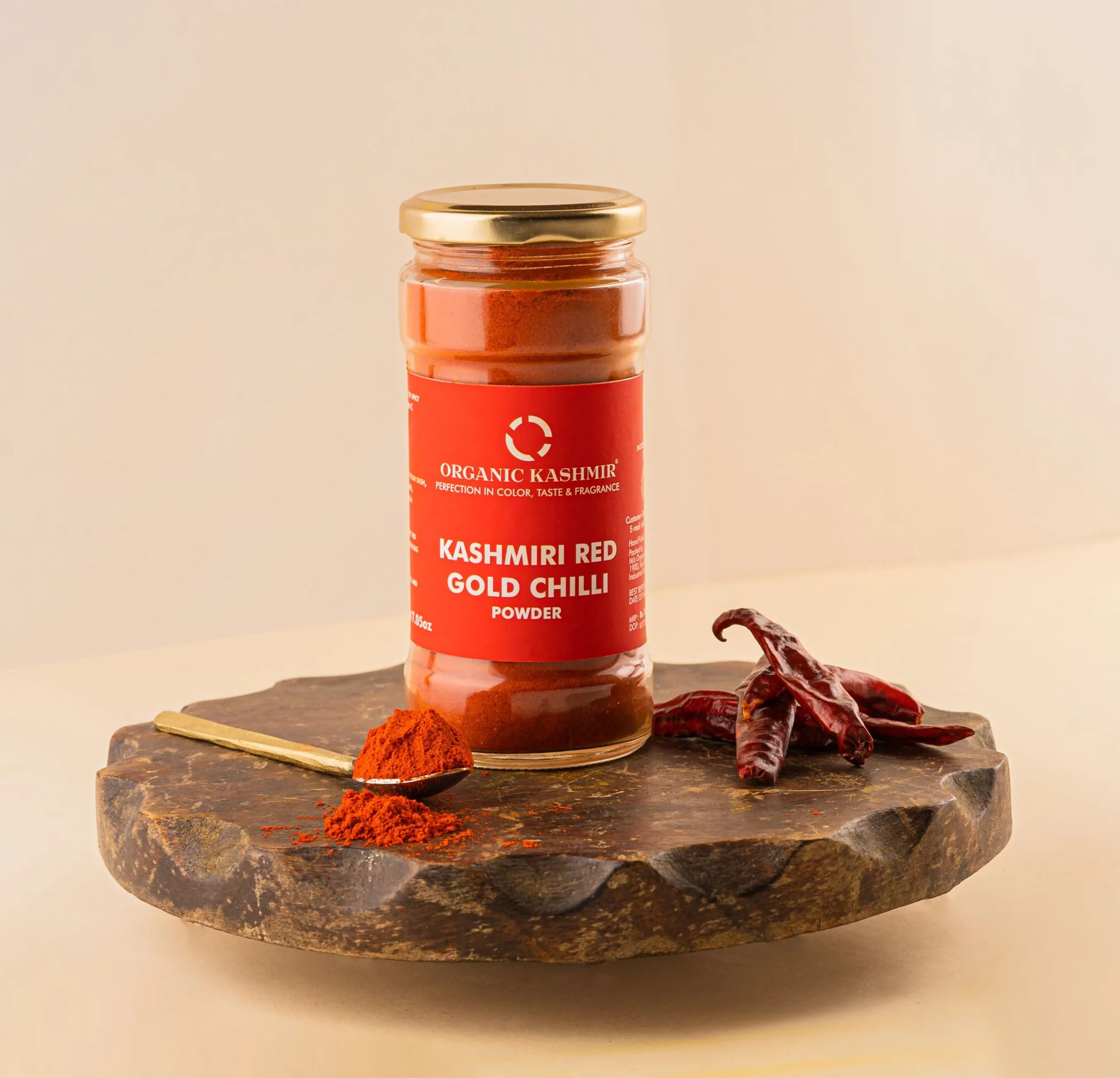 Kashmiri Red Gold Chilli Powder - Organic Kashmir - 200gm