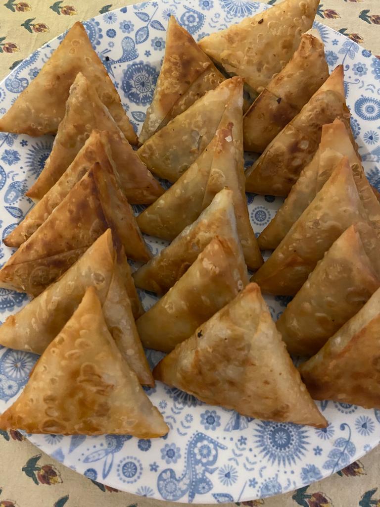 Whole Wheat Smoked Veg Keema Samosa - The Cook House - 10Pcs.