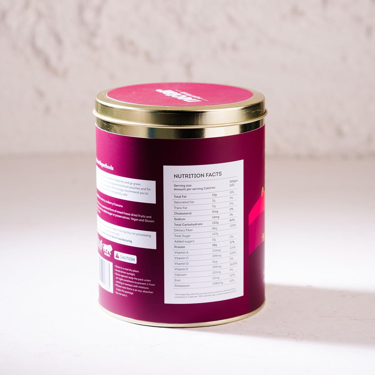 Smoothie Mix Powder | Berry Berry (With Goodness Of Real Strawberry, Mulberry & Banana) – 100% Natural – Vegan, Gluten Free, Refined Sugar Free & No Added Preservatives – Nectar Superfoods – 300gm