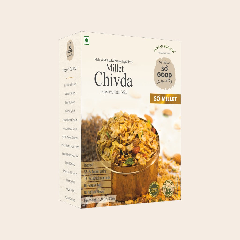 Millet Chivda | (Made With Ethical Ingredients) - Gluten Free, No Added Preservatives & Chemical Free – So Good – 100gm