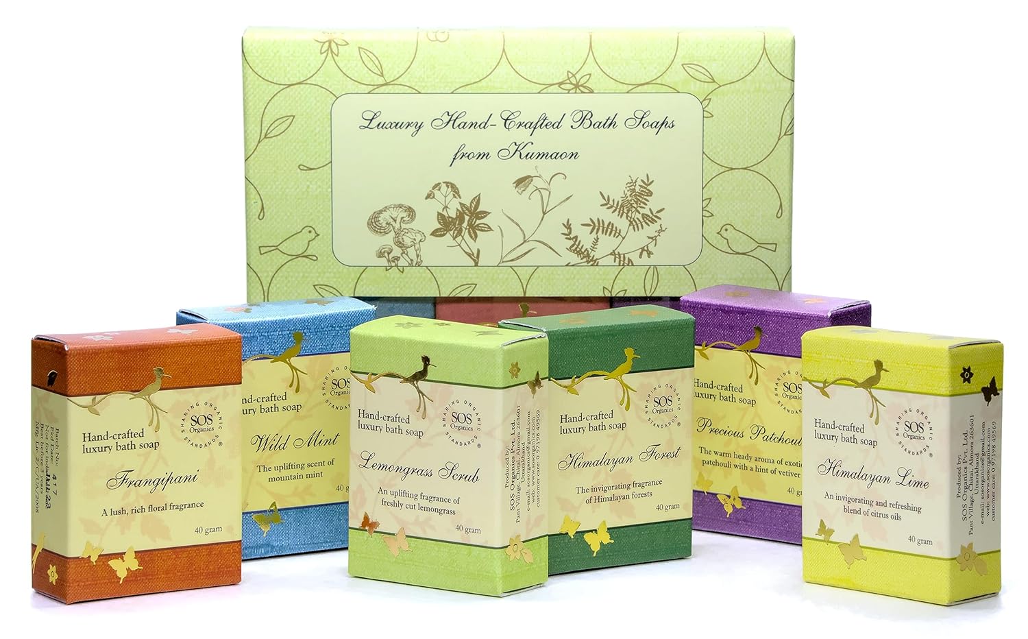 Soap Gift Box - SOS Organics - 6 x 40gm