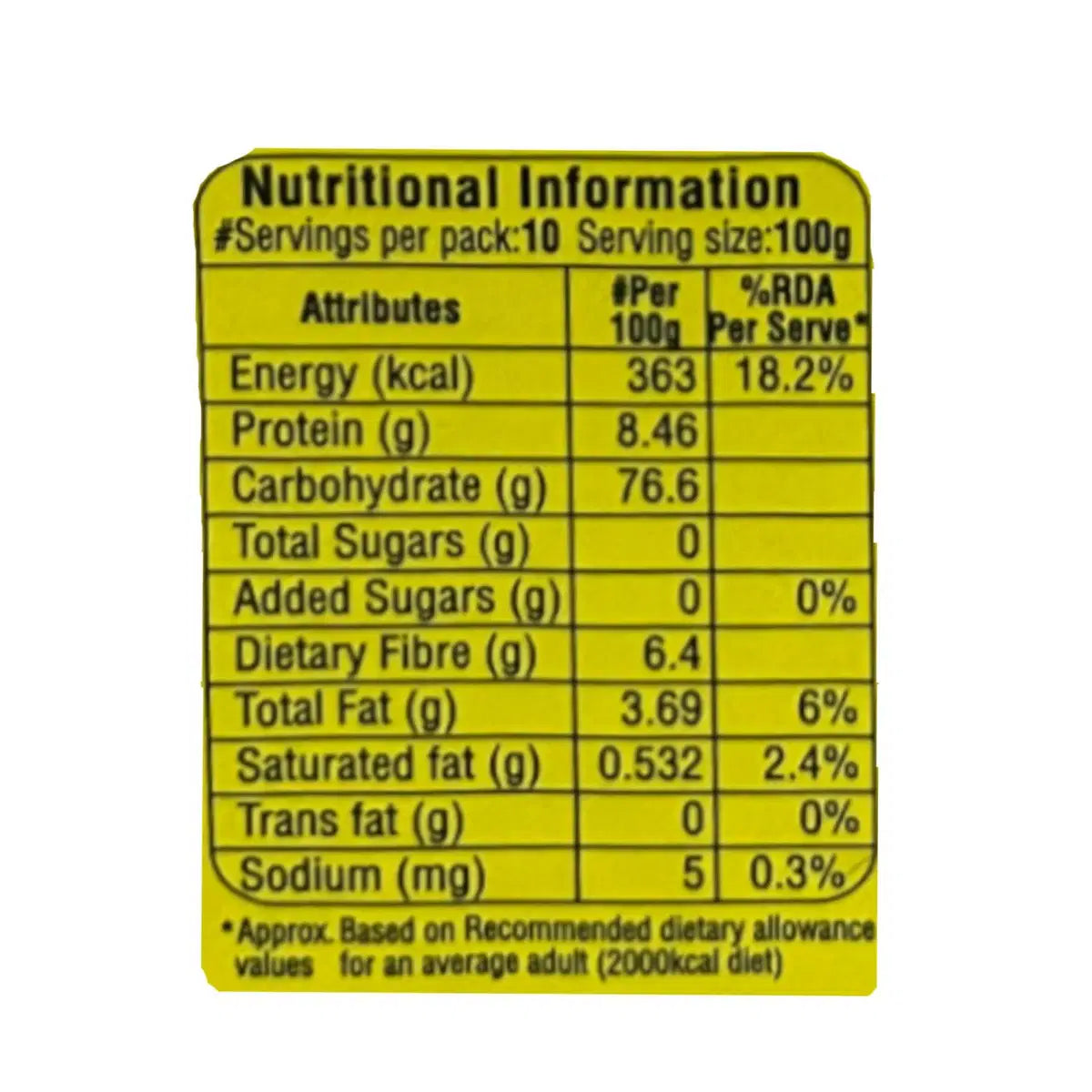 Flour | Yellow Corn Masa Flour Fine - Ideal For Soft Tortillas - Sol - 1000gm