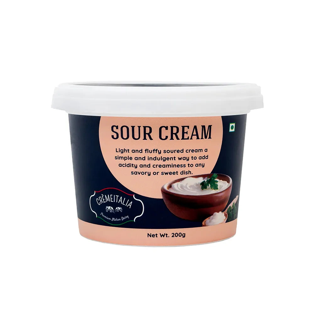 Sour Cream – Pasteurized - Cremeitalia – 200gm