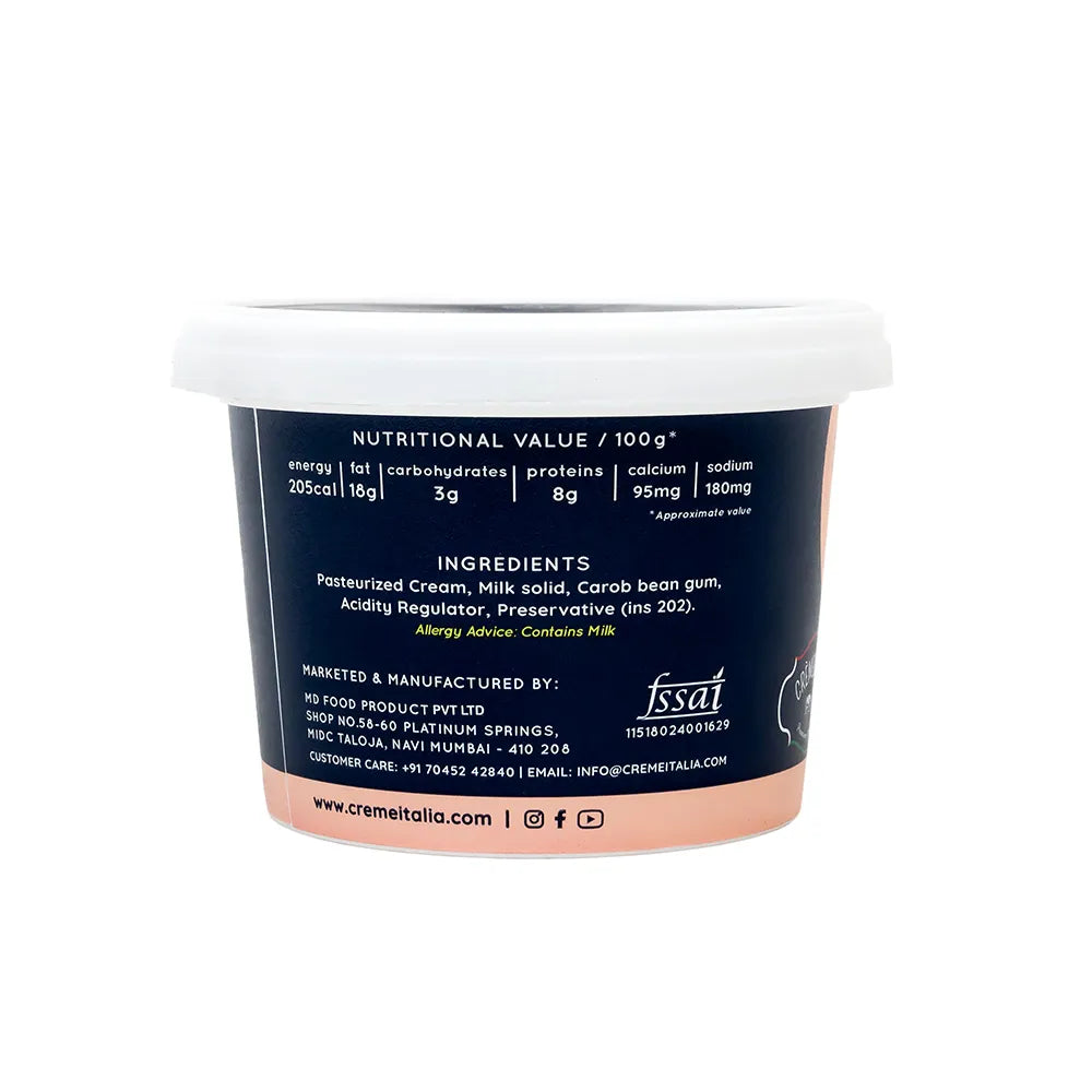 Sour Cream – Pasteurized - Cremeitalia – 200gm