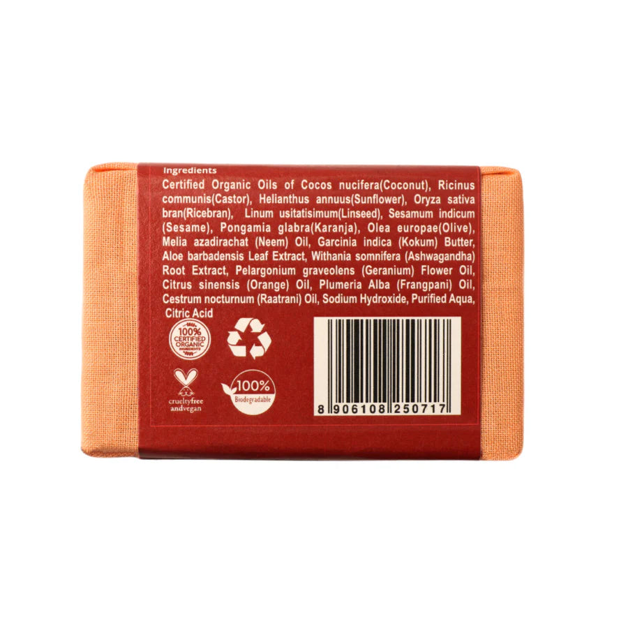 Soap | Spa Soap - Enriched With Aloe Vera & Fragpani Oil - Organic Oil Soap - Rustic Art - 100gm