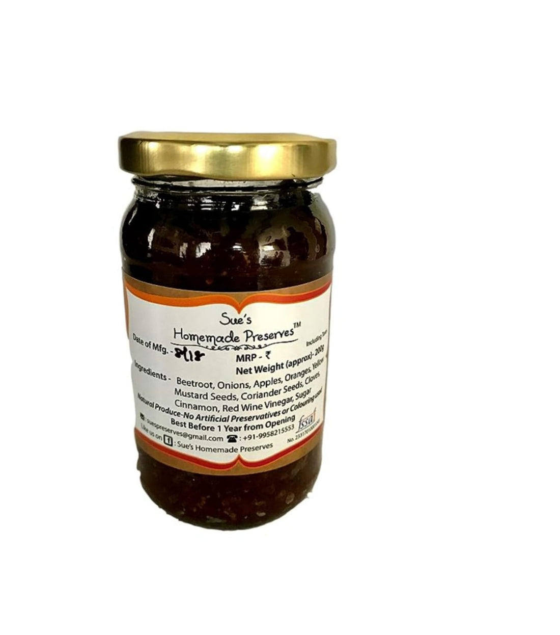 Spiced Beetroot & Orange Chutney - Sue&