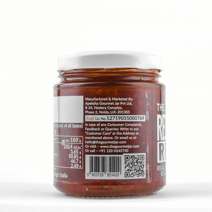 Spicy Onion Relish  - Vegan, Gluten Free, No Refined Sugar & Nut Free - The Gourmet Jar - 210gm