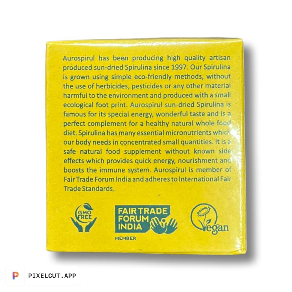 Spirulina | With Amla (Provides Quick Energy, Nourishement & Boosts, Immune System) - Aurospirul - 100 Capsules