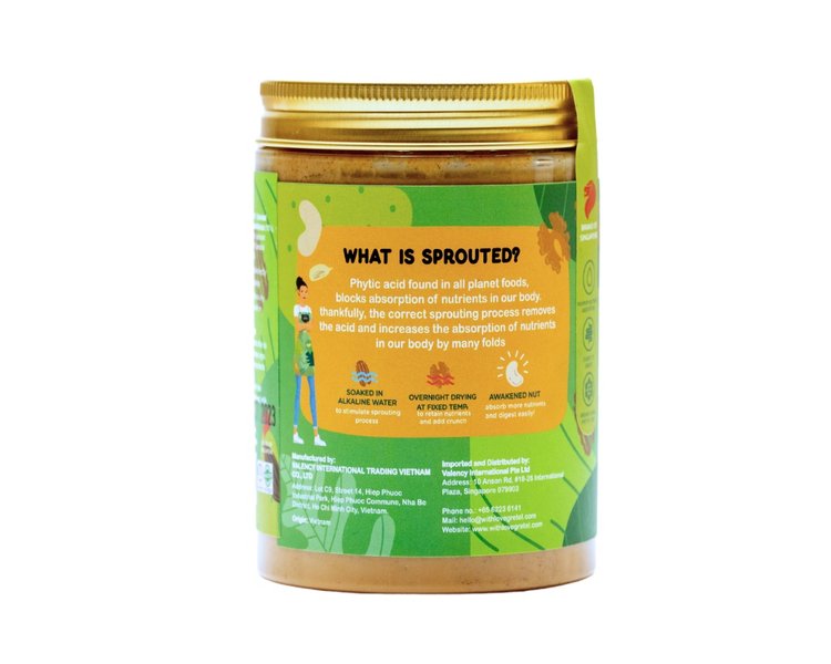 Nut Butter | Sprouted (Nuts & Seeds) - Rich, Creamy Butter - No Preservatives, Additives & No Added Sugar - Gretel - 300gm