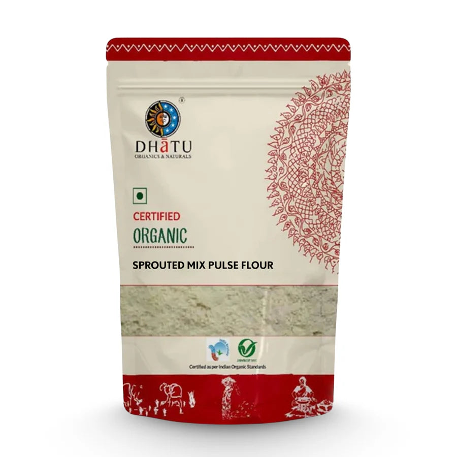 Flour | Pulse Mix Flour - Sprouted - USDA Organic - Dhatu Organic - 250gm
