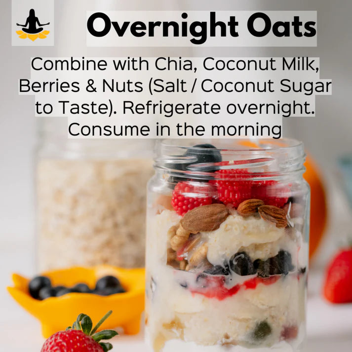 Steel Cut Oats - Gluten Free - Sattvic Foods - 500gm