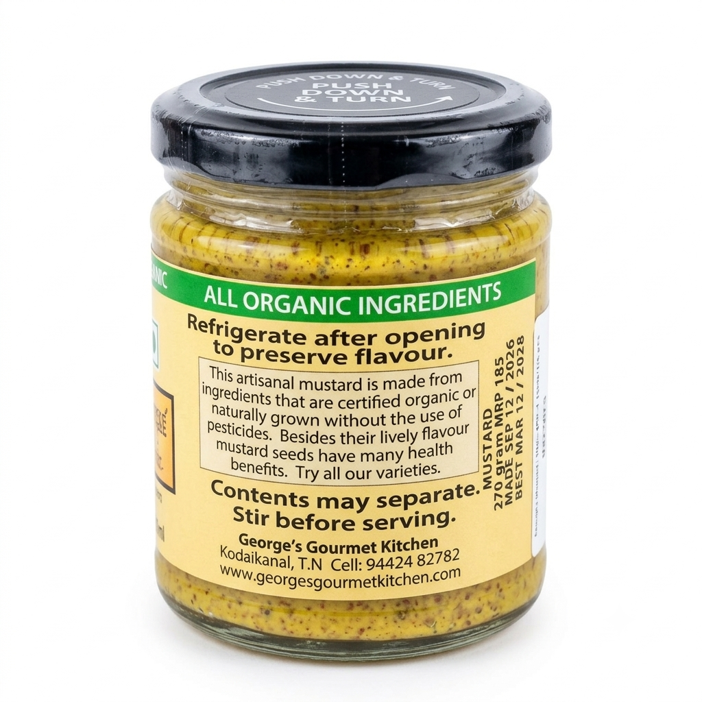Stone Ground Mustard Paste - Dijon Style - George&