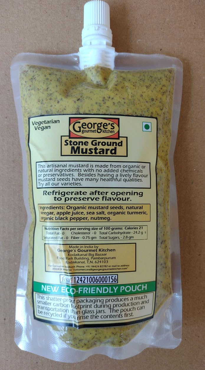 Stone Ground Mustard Paste – Full Grain – George’s Gourmet Kitchen – 300gm
