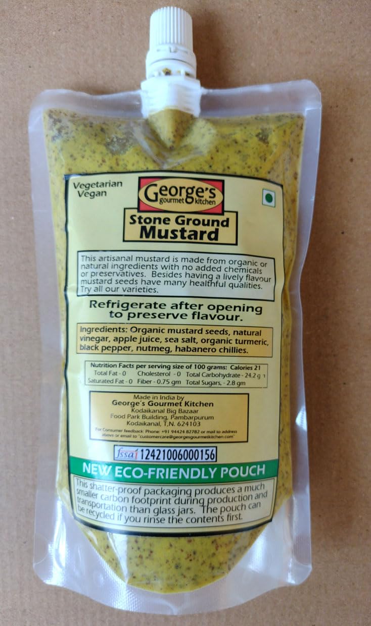 Stone Ground Mustard Paste - With Mexican Red Chilies - Extra Hot – George’s Gourmet Kitchen – 300gm