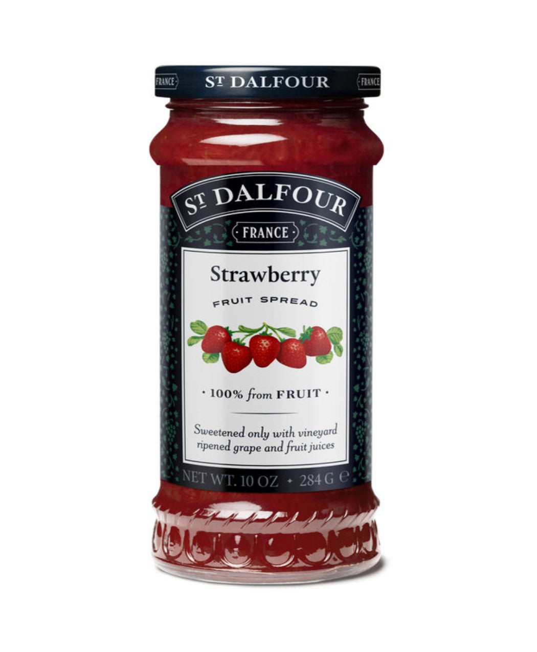 Strawberry Jam | - Sweetened Only With Vineyard Ripened Grape & Fruit Juices – Dalfour – 284gm