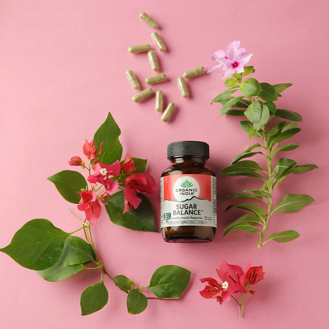 Sugar Balance – Healthy Insulin Response - Organic India – 60 Capsules