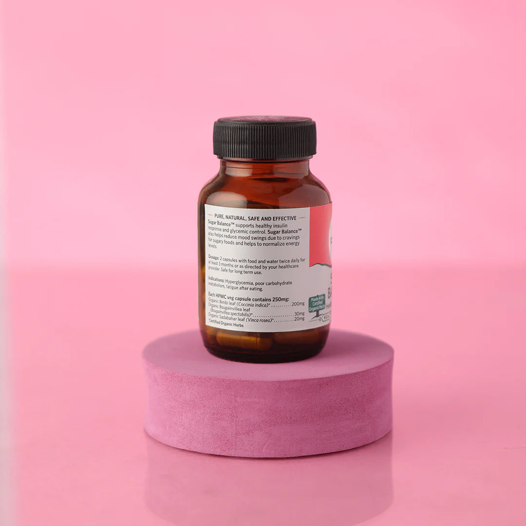 Sugar Balance – Healthy Insulin Response - Organic India – 60 Capsules