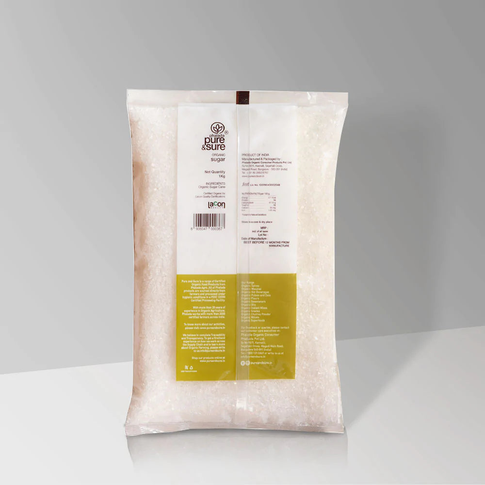 Sugar - Organic - Indian - Pure And Sure - 1000gm