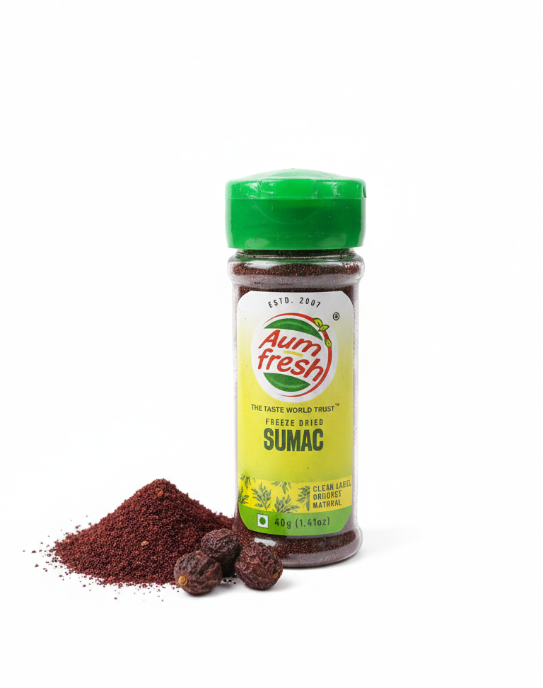 Seasoning Sumac| Freeze Dried Sumac -No Additives, No Artificial Flavours & Preservatives Free - Aum Fresh - 40gm
