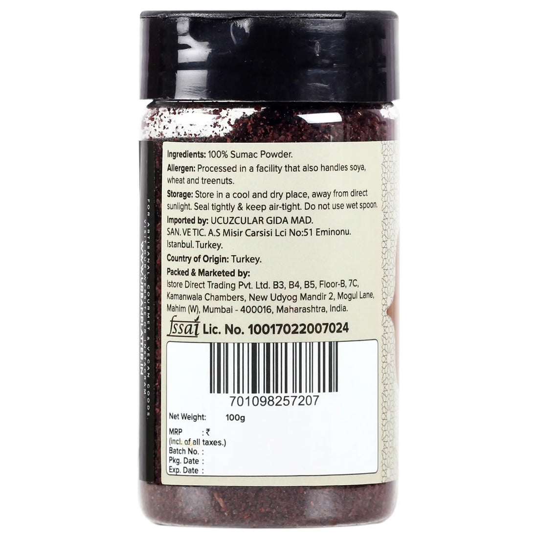 Sumac Powder – Urban Platter – 100gm