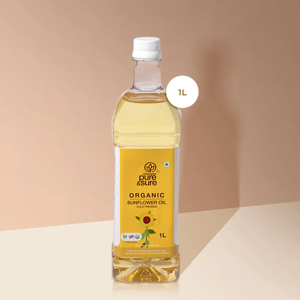 Sunflower Oil | Cold Pressed - Organic - Pure and Sure - 1000ml