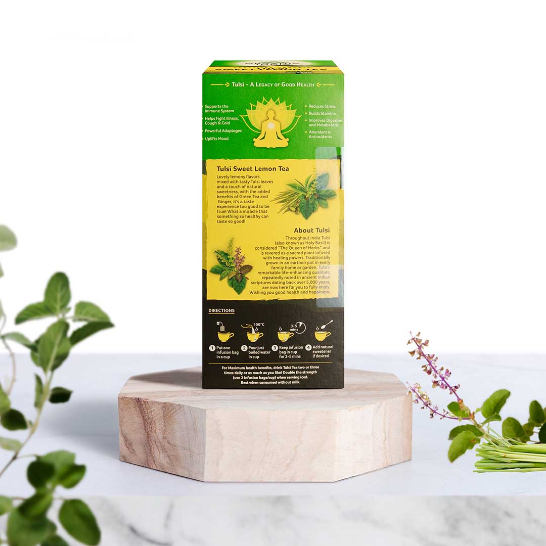 Tulsi Sweet Lemon Tea - Organic India - 25 Tea Bags