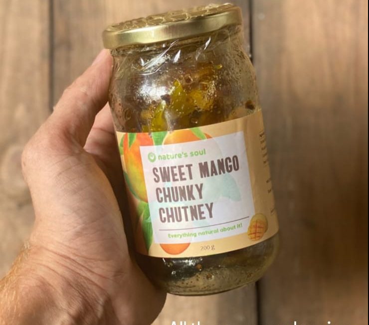 Sweet Mango Chunky Chutney (Sweetened With Desi Khaand & Molasses) - Nature&