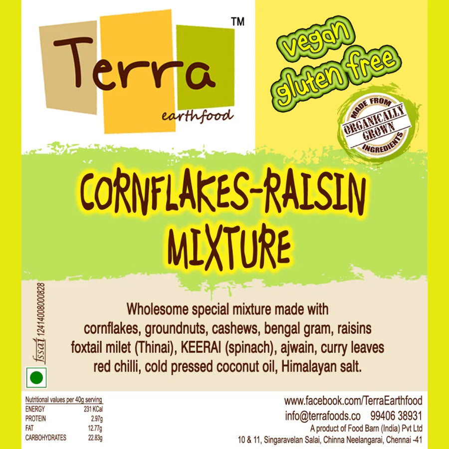 Cornflakes Raisin Mixture - Terra - 125gm