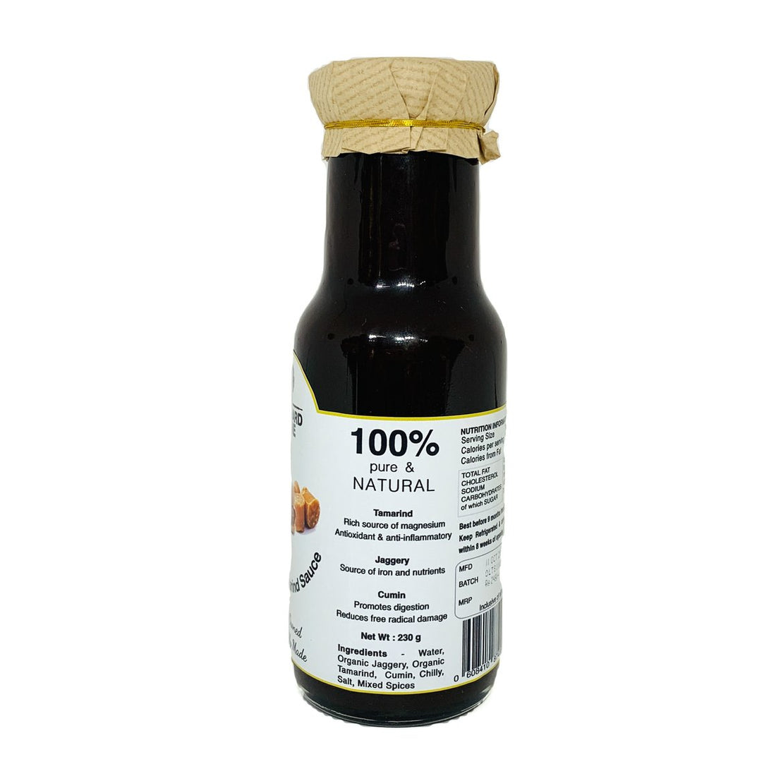 Tamarind Sauce – No Refined Sugar - Orchard Lane – 230gm
