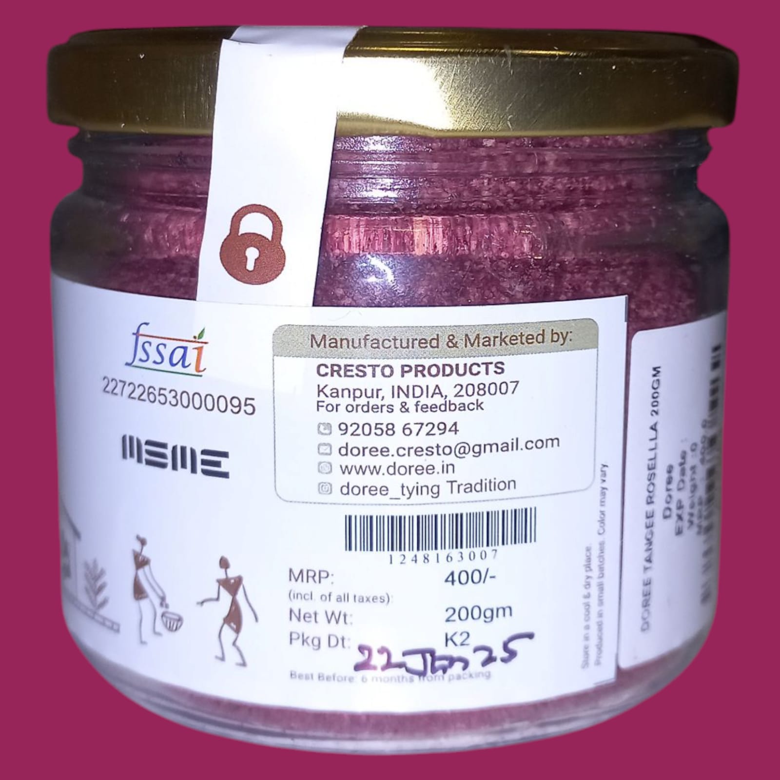Tangee Rosella | Refreshing – Natural – Healthy -No Added Preservatives & No Added Artificial Colors Or Flavours – Doree – 200gm