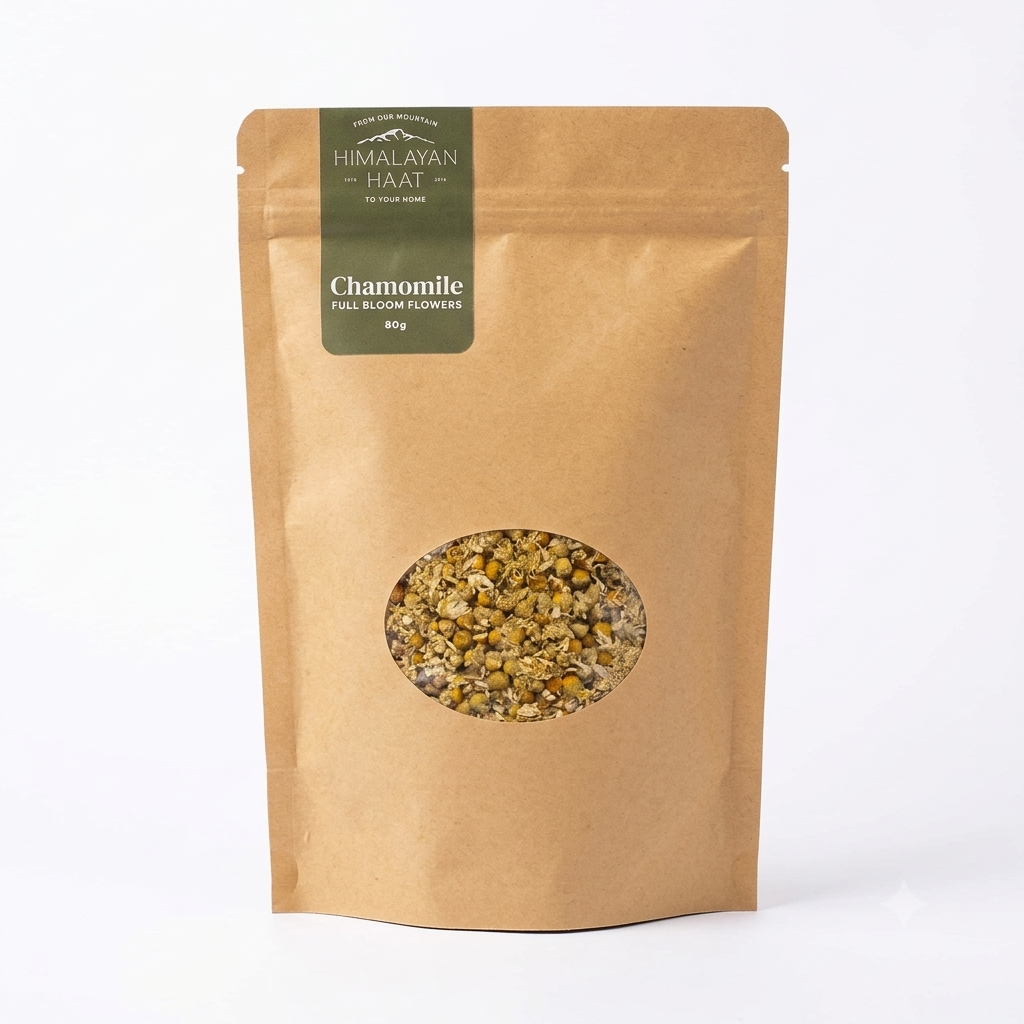 Chamomile Flowers Tea | Organic - Caffeine Free – Himalayan Haat - 80gm