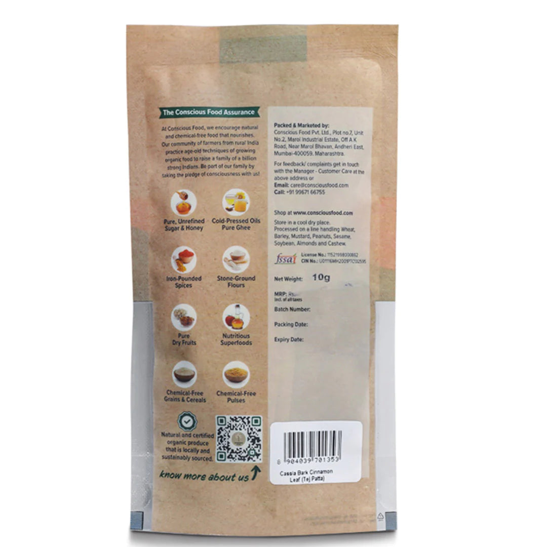 Tej Patta | Indian Bay Leaf - Conscious Food - 10gm