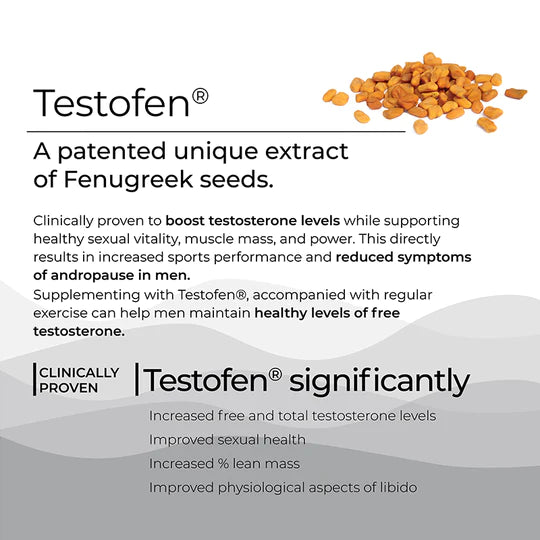 Testo Power - Melts - Cool Mint - (Testofen + Korean Ginseng) - Natural – Vegan, Gluten Free, & Zero Sugar – Wellbeing Nutrition – 30 Strips
