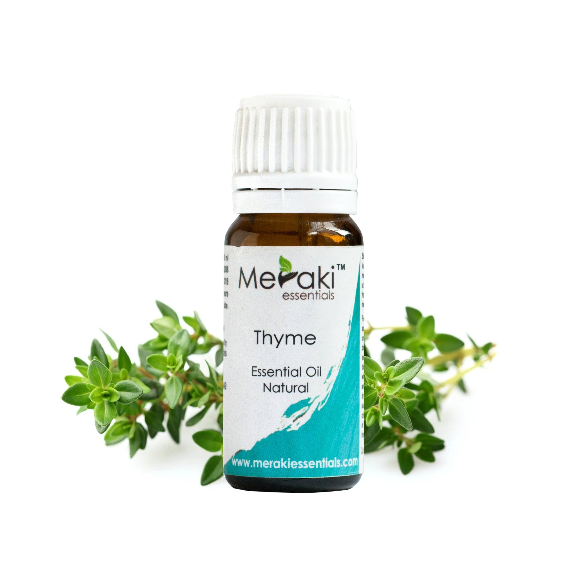 Thyme Essential Oil (Thymus Vulgaris Ct Thymol) - Natural - Indian - Meraki Essentials - 10ml