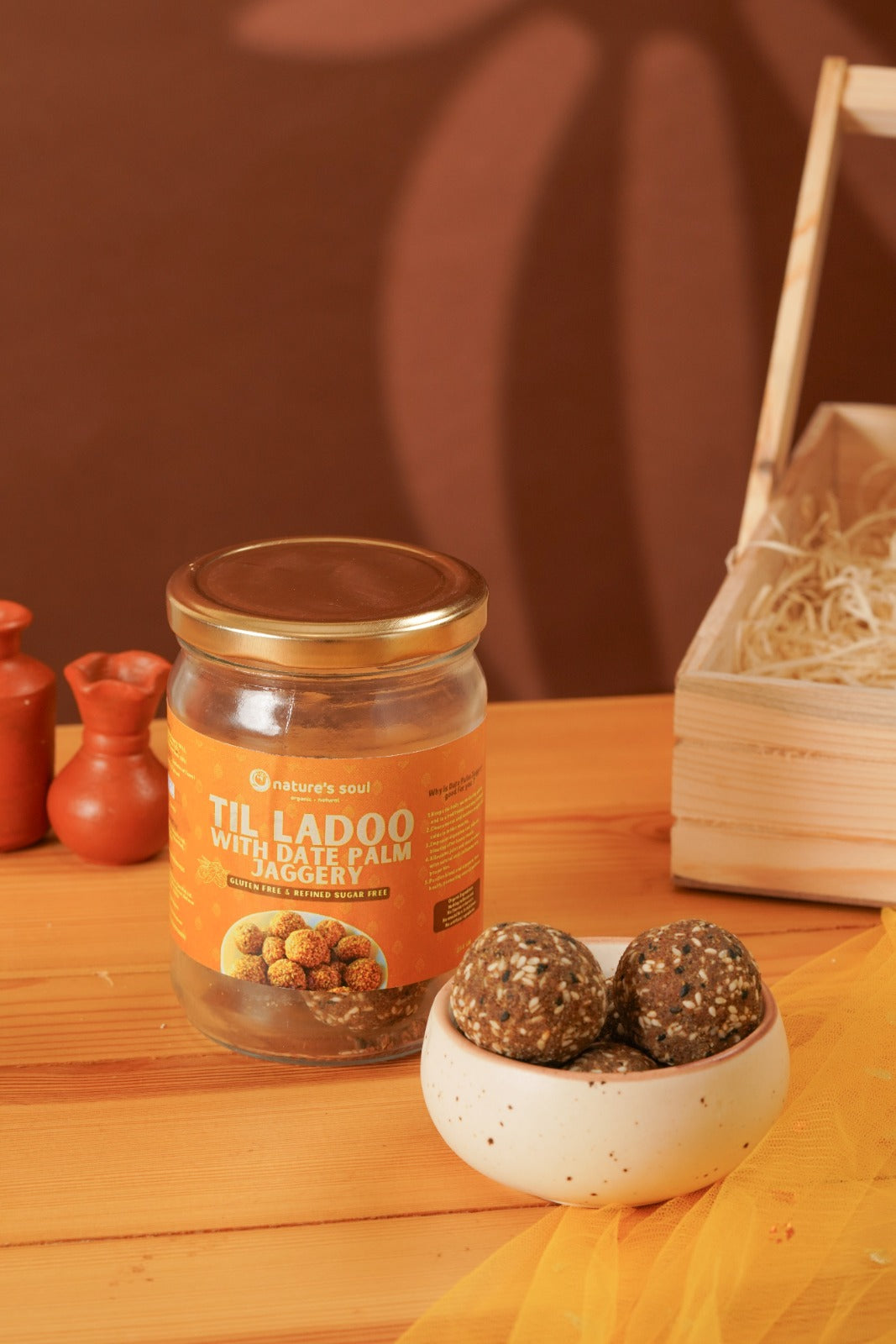 Ladoo | Til Ladoo With Date Palm Jaggery - Gluten Free & Refined Sugar Free - 250gm