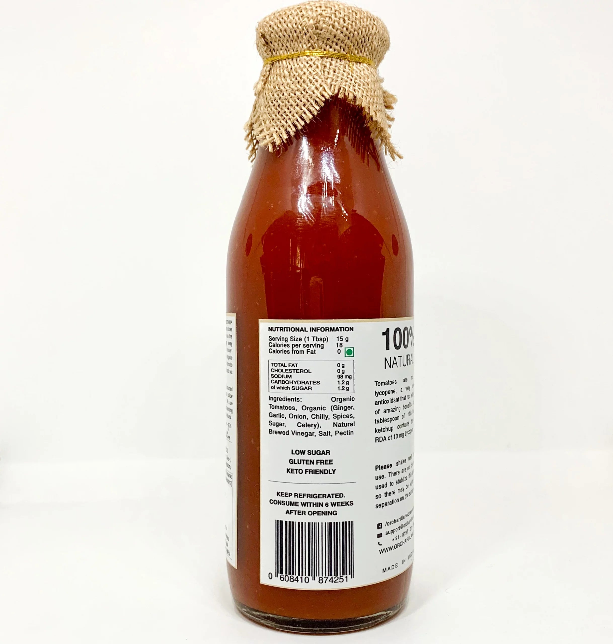 Tomato Ketchup - Natural - Orchard Lane - 600gm